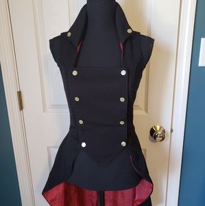 Alice Through the Looking Glass tuxedo Vest S